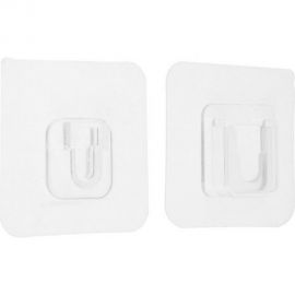 Комплект настенных держателей с клейкой поверхностью TUNDRA krep прозрачный 7044196 