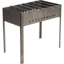 Мангал СИМАЛЕНД 500x300x500 мм, толщина 0.8 мм, 6 шампуров 2187088 