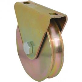 Колесо анодированное роликовое для откатных ворот 70 мм MFK-TORG ГВ-80mm 