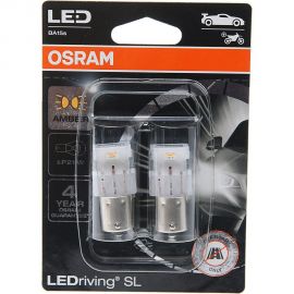 Автолампа OSRAM PY21W, BA15s, LED, 2 шт., YELLOW, 12 В 7506DYP-02B 