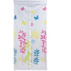 Антимоскитная сетка на магнитах Рыжий кот Капутомоскито дизайн Цветы, цвет белый 311256 