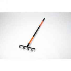 Прямые грабли ПАВЛОВСКАЯ Заря 12 зубцов, с металлическим черенком и терморукавом 009710 