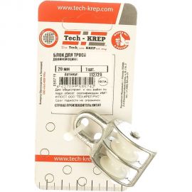 Двойной оцинкованный блок для троса, нейлоновый шкив 20мм 1шт - ярлык Tech-Krep 112729 