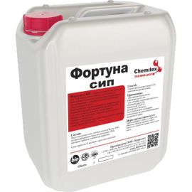 Концентрированное беспенное кислотное средство для удаления минеральных отложений ХИМИТЭКС Фортуна СИП, 5 л, ФСИП048/5ЛК 