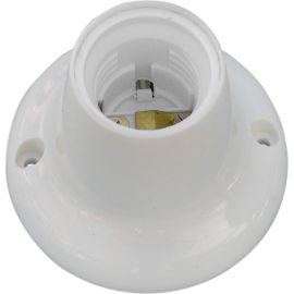 Патрон-стойка ООО "ОПТИКОМ ЭЛЕКТРИК" Е27 белый прямой 8810.0227 