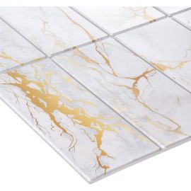 Панель на стену из ПВХ GRACE 955х480 мм Плитка Мраморный фьюжн УТ000074257 