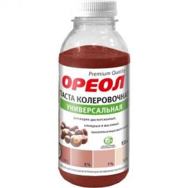 Универсальная колеровочная паста ОРЕОЛ красно-коричневый (08), 100 мл 4773 