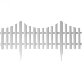 Декоративный заборчик-штакетник Дачная мозаика Модерн белый 10605 