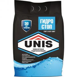 Обмазочная гидроизоляция UNIS ГИДРОСТОП 5 кг 4607005184740 