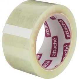 Упаковочная клейкая лента Attache 50 мм х 66 м, 50 мкм, прозрачная, 6 шт. 1312193 