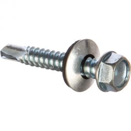 Кровельный саморез Качественный КРЕПЕЖ цинк, 6.3х38 мм, 85 шт 0500197 КЧ 