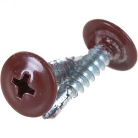 Прессшайба Качественный КРЕПЕЖ 4.2х19 мм, красная окись RAL 3009, сверло, 250 шт 0300233 КЧ 