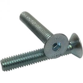 Винт с потайной головкой ZAMETAL М6x30 мм, 10.9, внутренний шестигранник, DIN 7991, Б/П, 500 шт. П/Р ZA111059 