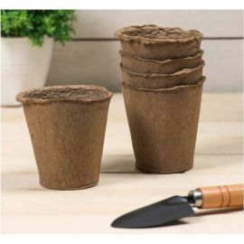 Набор торфяных горшочков ЛЕТО диам. 110 мм, высота 100 мм, 20х5 шт. 92000 