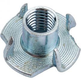 Гайка Мир крепежа DIN 1624, М8, мебельная, врезная, цинк (250 шт) Т0000014448 