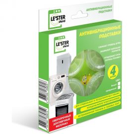 Антивибрационные подставки для бытовой техники прозрачные 4 шт LESTER LS-001 прозрачный 