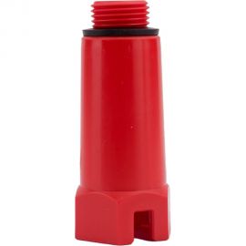 Заглушка RTP длинная, 1/2, пластик, красная 30375 