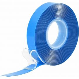 Двухсторонняя монтажная клейкая лента Unibob кристально-прозрачная, 12 мм, 2 м, пена 75541 