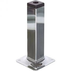Ножка Tech-Krep металл, квадрат, нерегулируемая, 25x25x150 мм, хром- накл. 151286 