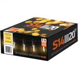 Светодиодная лампа Jazzway «Белт-лайт» PLED- ECO- S14 1w E27 2700K CLEAR 5040625 