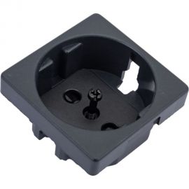 Накладка на розетку Simon с заземляющим контактом, сменная, S27, графит 2700041-038 