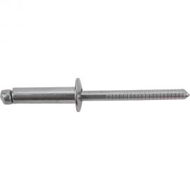 Вытяжная нержавеющая заклепка со стандартным бортиком KREPFIELD 4,8x18 мм, ART 9052, А2, 100 шт. 9052ЗАКЛЕПКА4,8Х18А2-100 