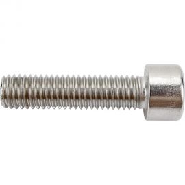 Нержавеющий винт с цилиндрической головкой KREPFIELD M10x40 мм, DIN 912, А2, внутренний шестигранник, неполная резьба, 8 шт. 912A2ВИНТПР10Х40-8 