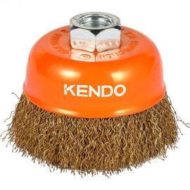 Щетка чашечная с гофрированной проволокой 75 мм, М14 KENDO 76002629 