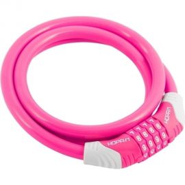 Велосипедный замок НОРА-М №31 размер - ф 10 х 1000 мм, розовый 18309 