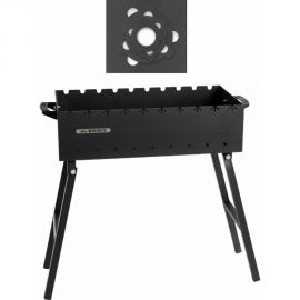 Складной мангал 5 мм, 600 + подказанник Unikit UN-МСК19 