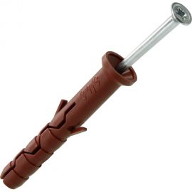 Усиленный нейлоновый дюбель-гвоздь ЕВРОПАРТНЕР multi pro uk, потайная манжета, 6x40 мм, 35 шт. B7 0003 