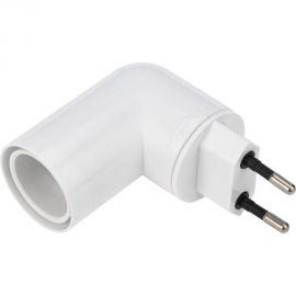 Цокольный светильник в розетку REXANT Е14 с выключателем 11-8883 