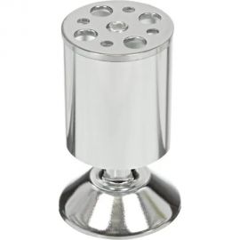 Ножка Tech-Krep алюминий, круглая, регулируемая, с конусом, D50x100 мм, хром - накл. 148558 