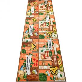 Подстилка-ковёр для бани Бацькина Баня Скрутка В бане печать, 145x50 см 10471 