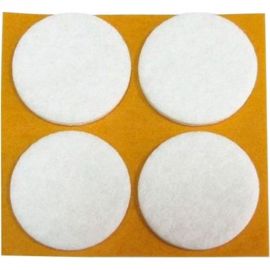 Фетровый самоклеящийся пункт Tech-Krep D26 мм белый 8 шт. пакет 109156 