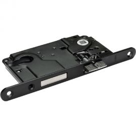 Замок с ригелем под ключевой цилиндр MORELLI L1885 BL, цвет - черный 9012833 