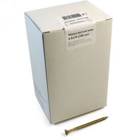 Шуруп, жёлтый цинк Крепежная техника 4,5х70 250шт 431372 БК 