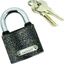 Навесной замок BOHRER ПД-32 автомат, дужка сталь 5 мм, 3 ключа 71010321 