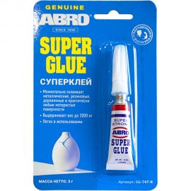 Суперклей ABRO моментального действия 3 г SG-747-R 