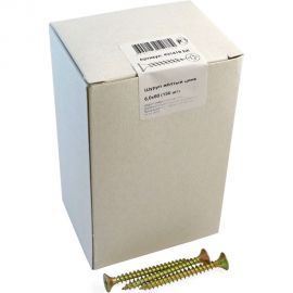 Шуруп крепежная техника жёлтый цинк 6,0x60, 150 шт. 431418 БК 