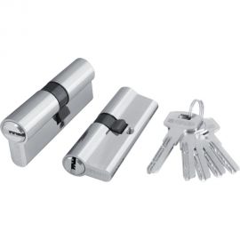 Цилиндровый механизм Fuaro 200 ZA 80 mm /30+10+40/ CP хром 5 кл. 40343 