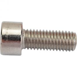 Нержавеющий винт с цилиндрической головкой KREPFIELD M10x25 мм, DIN 912, А2, внутренний шестигранник, полная резьба, 10 шт. 912A2ВИНТПР10Х25-10 