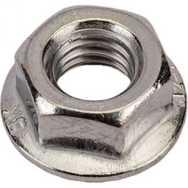 Нержавеющая гайка с фланцем KREPFIELD М8, DIN 6923, А2, с зазубринами, шестигранная, 50 шт. 6923А2ГАЙКАМ8-50 