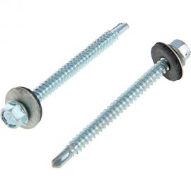Кровельные саморезы Tech-Krep 6.3x70 мм, оцинкованный, с буром, 5 кг коробка 144794 