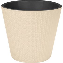 Горшок для цветов Idiland Velvet D 230 мм, 5 л, светло-бежевый 221603025/01 