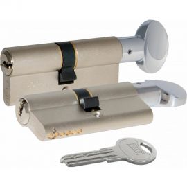 Цилиндровый механизм с вертушкой KALE KILIT 164 SM/90 (40+10+40) мм, никель, 5 кл. 25583 