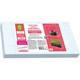 Каркас парника GARDEN SHOW Маргарита белый 2 полки на подоконник, 46x24x80 см ПТ000003170 