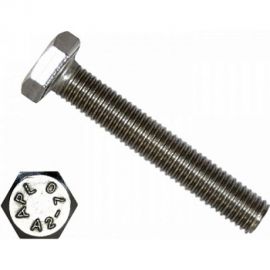 Болты КРЕП-КОМП с полной резьбой нержавеющие DIN933 А2 8х 90 50 шт бпн890 