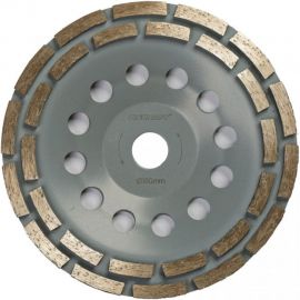 Чашка алмазная шлифовальная двухрядная Premium (180х5х22.2 мм) OXCRAFT PO000134218 