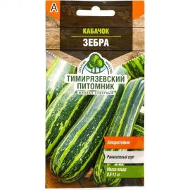 Семена Тимирязевский Питомник кабачок цуккини Зебра ранние, 2 г Of000095515 